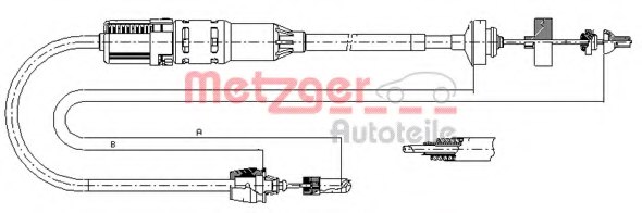 METZGER 11.2915 Clutch Cable